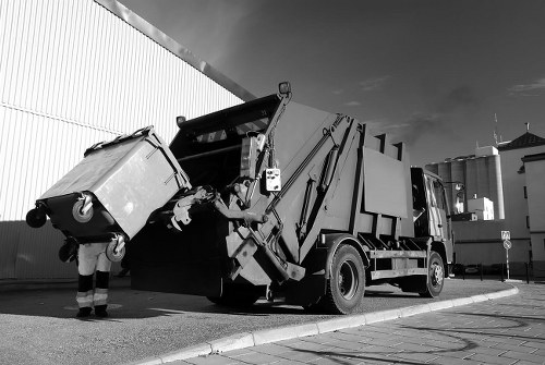 Professional house clearance team at work in a Holborn home