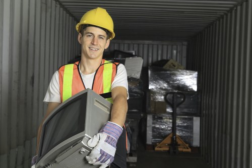 Furniture disposal service in action